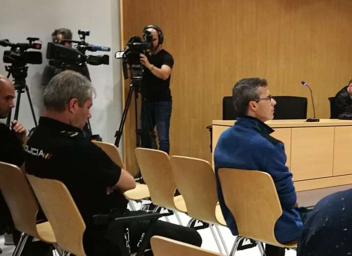 Antonio Gustavo Ortiz Quesada, este jueves ante el Tribunal (Foto TA).